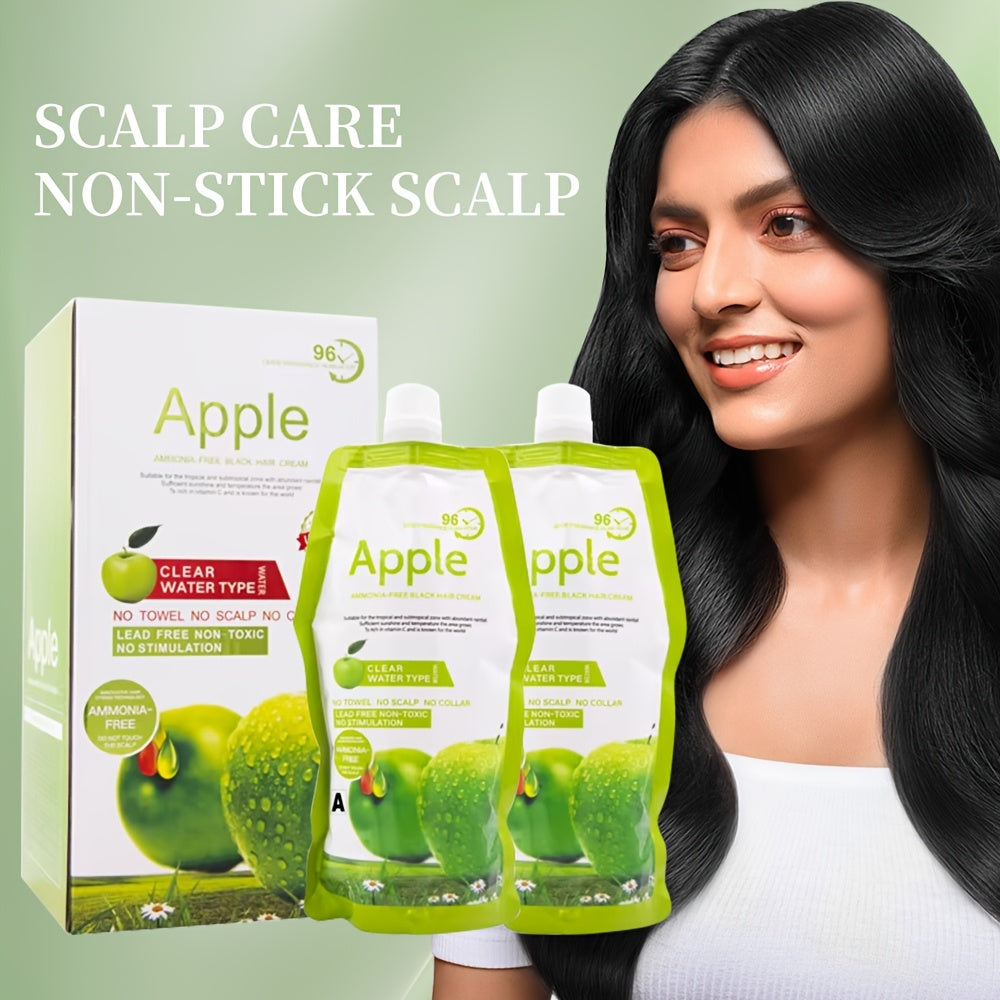 Original Apple Hair Color Cream – Nourishing Long-Lasting Hair Dye for Men & Women