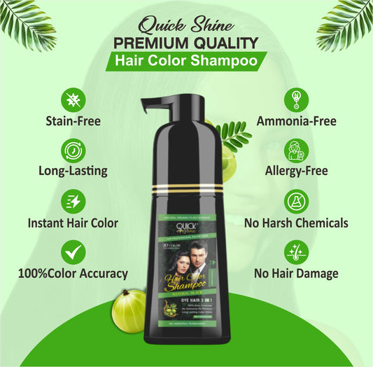 Hair Color Shampoo for Men, Women 2-in-1