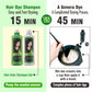 Professional Hair Dye Shampoo – 5-in-1 Grey Hair Coverage Shampoo with Natural Extracts