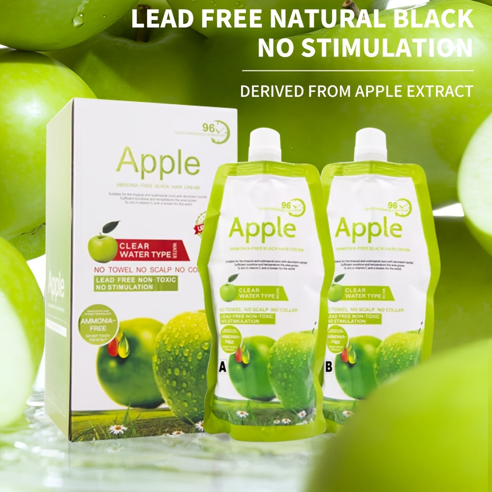 Original Apple Hair Color Cream – Nourishing Long-Lasting Hair Dye for Men & Women