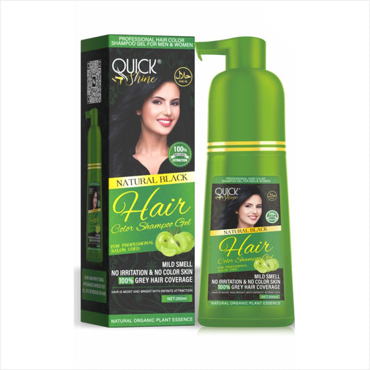 Hair Color Shampoo with Argan Oil & Keratin Extract – 5 in 1 Hair Dye Shampoo for Grey Hair