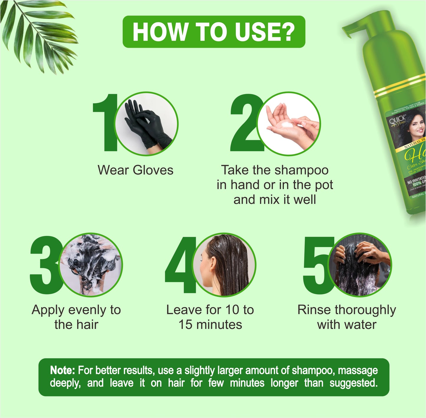 Hair Color Shampoo with Argan Oil & Keratin Extract – 5 in 1 Hair Dye Shampoo for Grey Hair